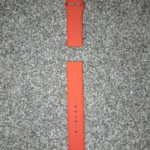 Orange Silicone Watch Band for Men